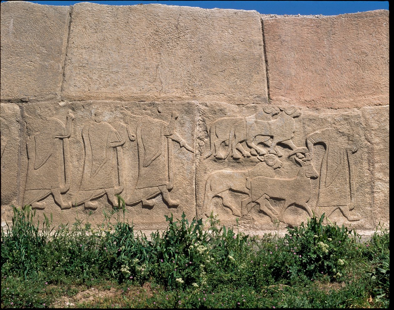 Kilátás a Szfinx-kapu domborművei alapjára alkotó: Hittite Hittite