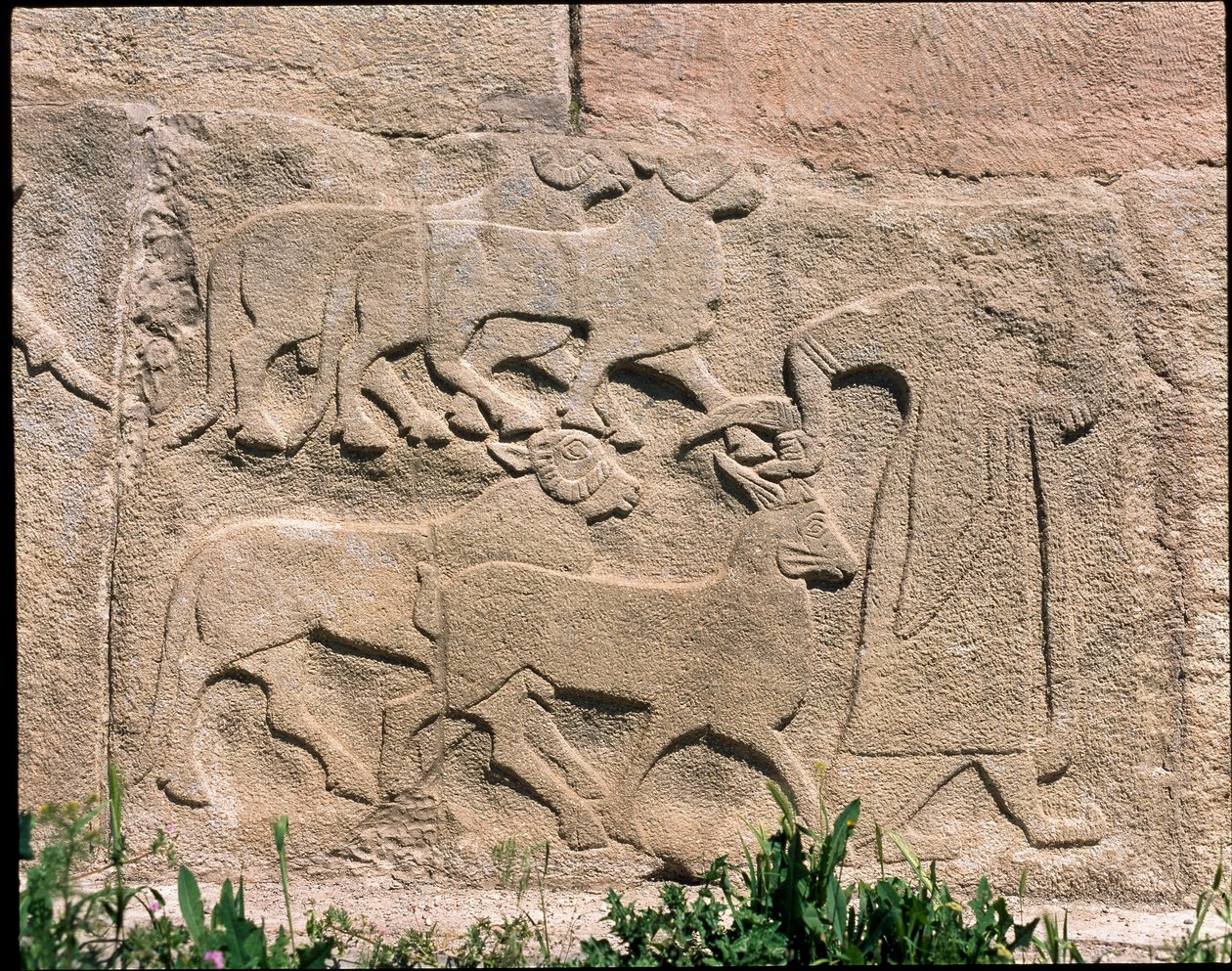 Kilátás a Szfinx-kapu domborművei alapjára alkotó: Hittite Hittite