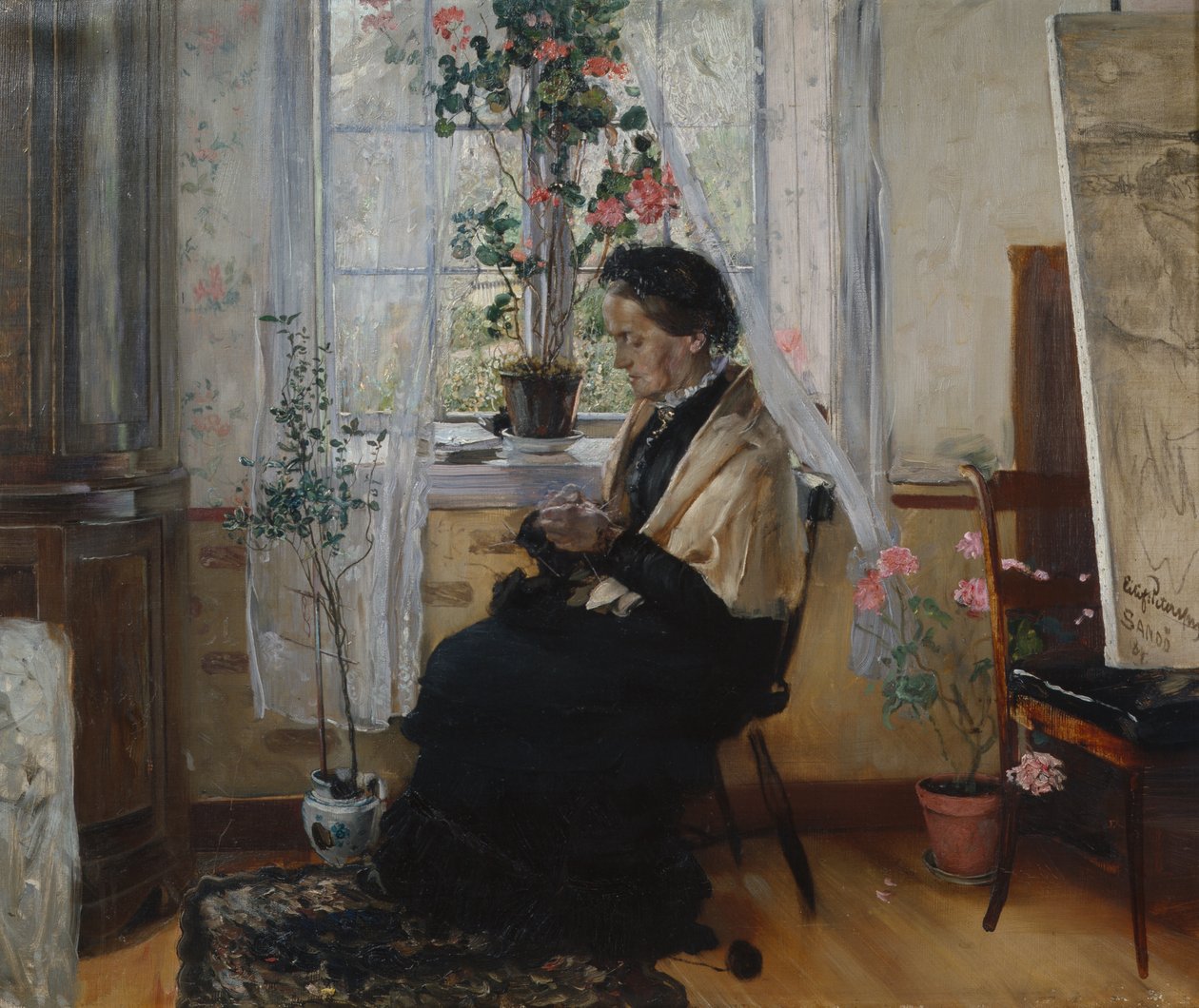 Anyák portréja alkotó: Hjalmer Eilif Emanuel Peterssen