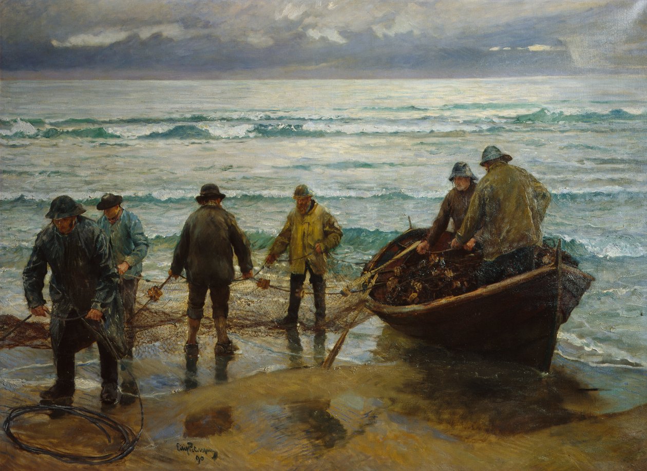 Lazachalászok Selén alkotó: Hjalmer Eilif Emanuel Peterssen