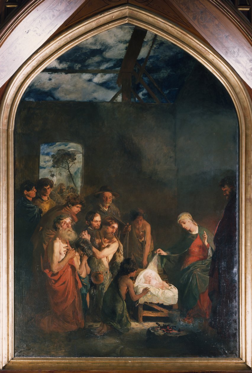 A pásztor imádata alkotó: Hjalmer Eilif Emanuel Peterssen
