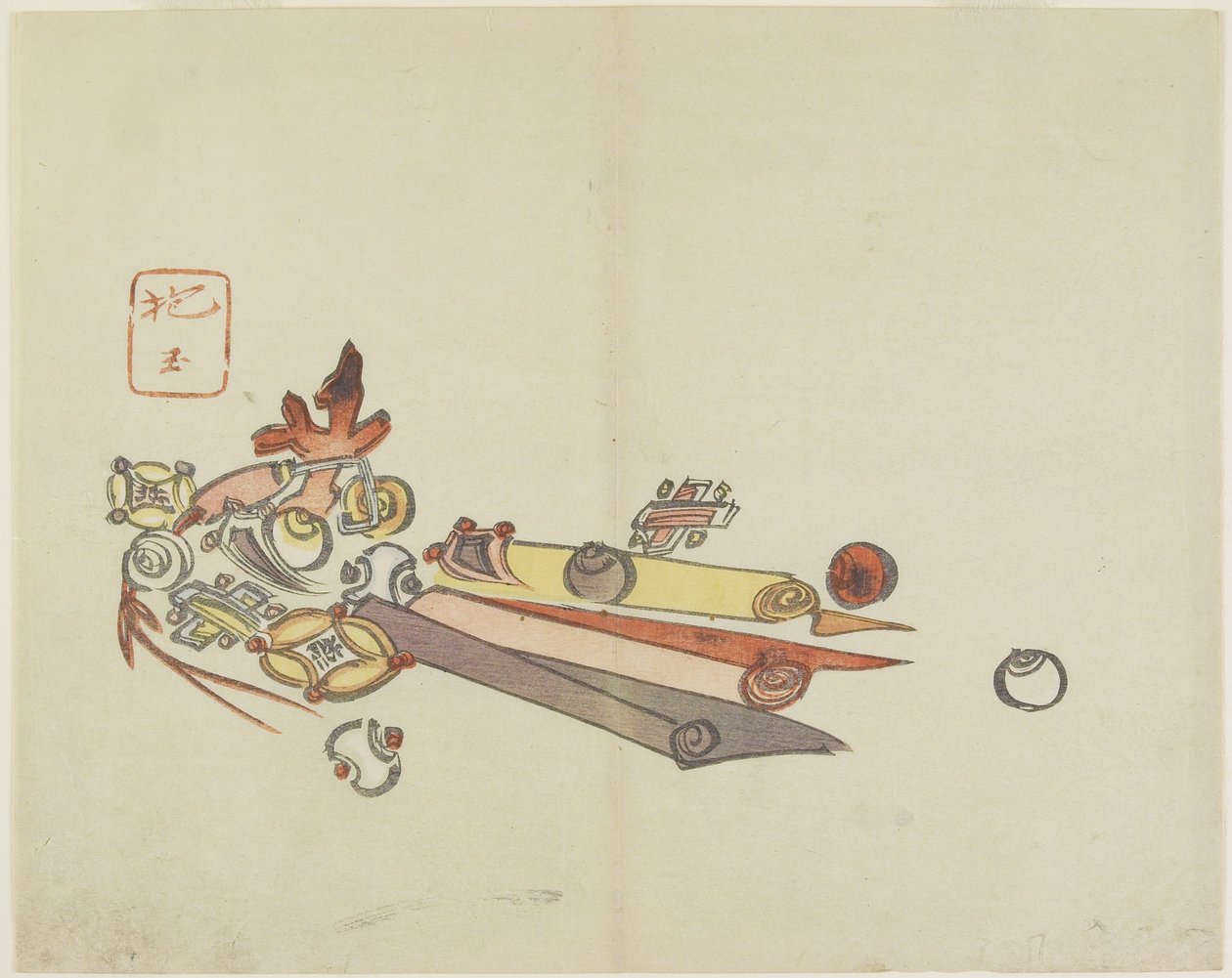 (Ornaments of Festival Float), c. 1830 alkotó: Hogyoku