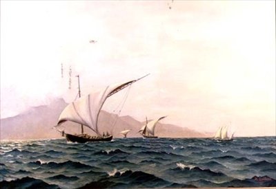 Portugál halászhajók alkotó: Holger Lubbers