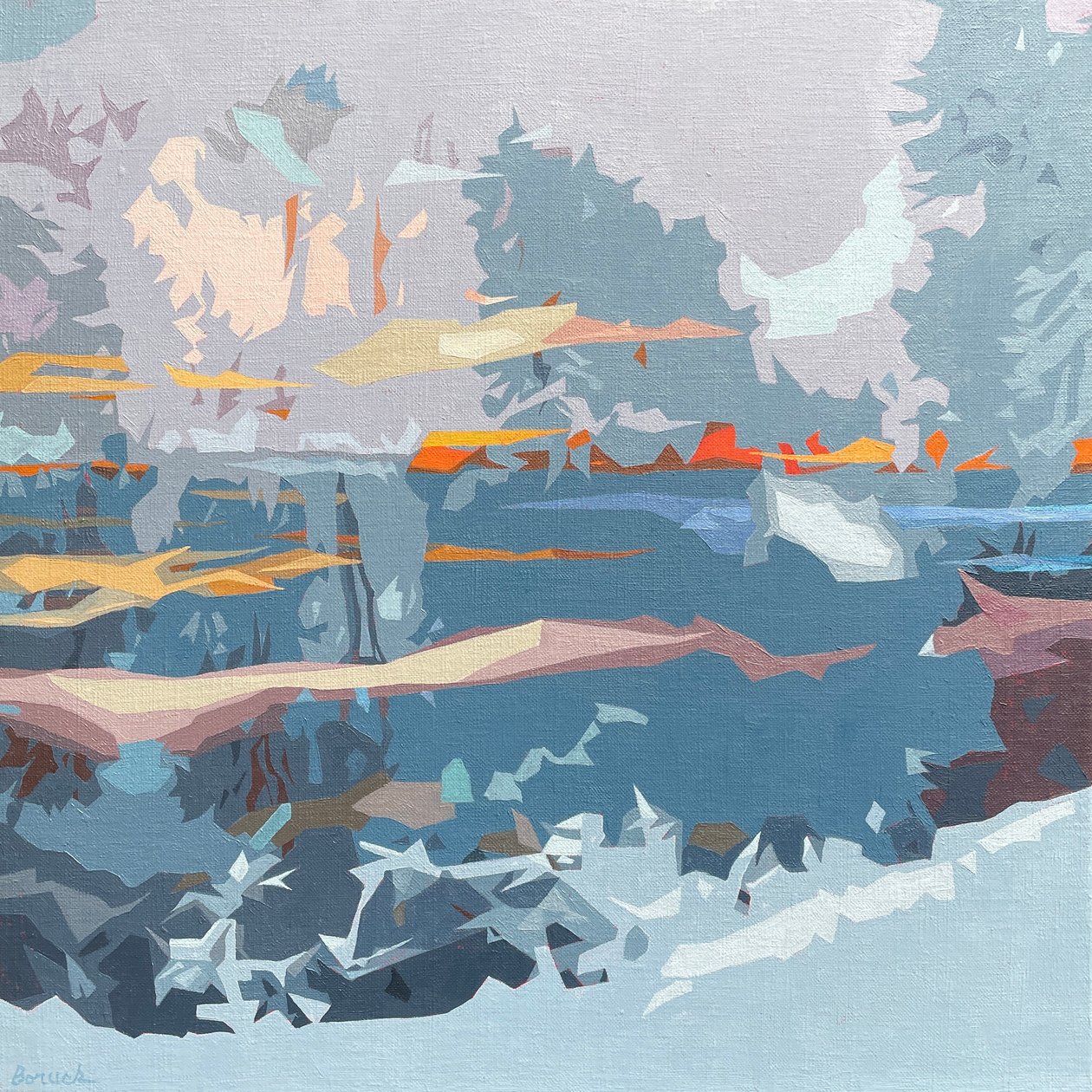 Landscape Obscura #5, 2023 (olaj, vászon) alkotó: Holly Boruck