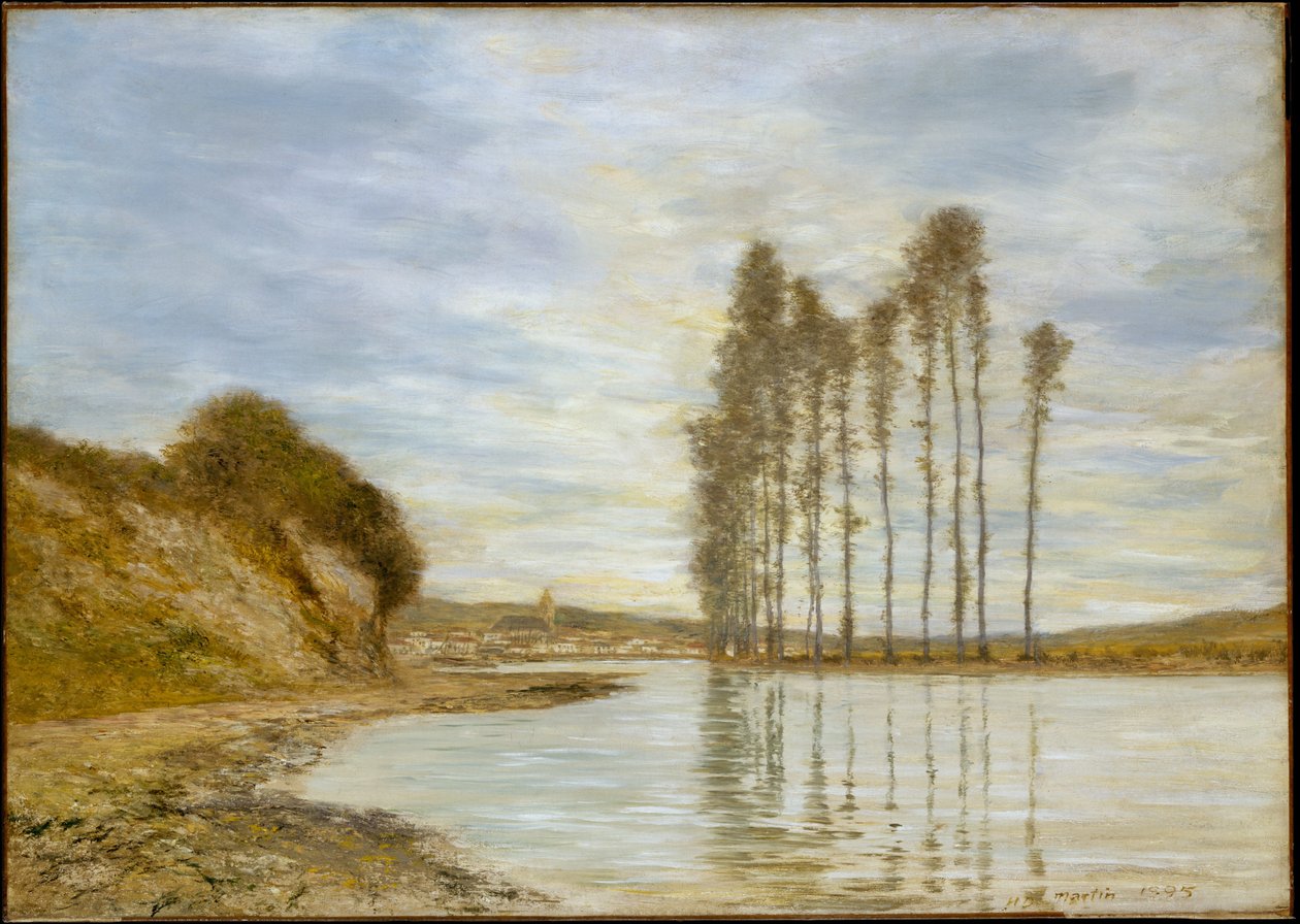 Kilátás a Szajnára: A szelek hárfája alkotó: Homer Dodge Martin