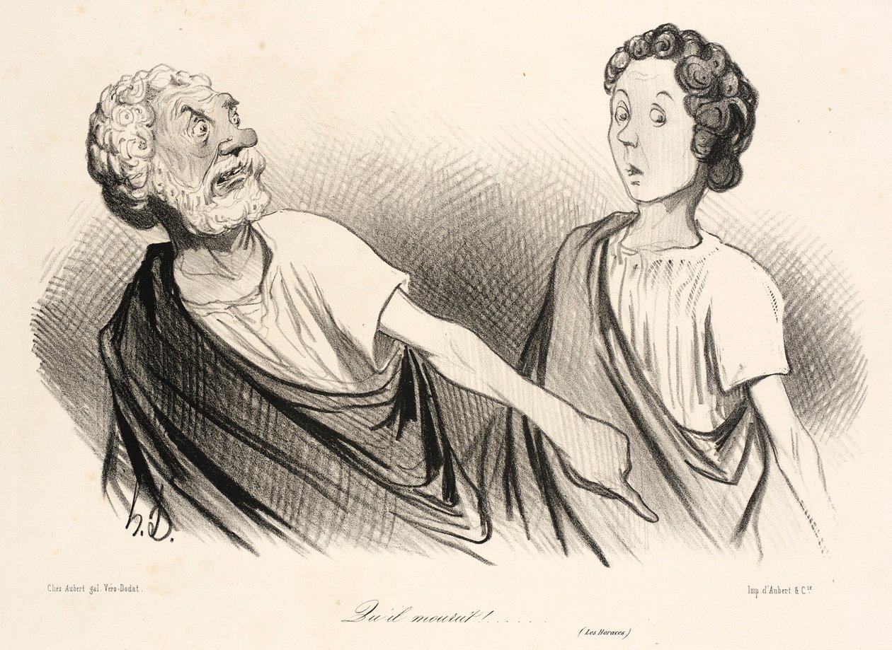 ... hogy meghalt! ... alkotó: Honoré Daumier