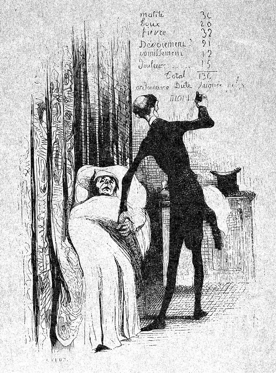 A számla összeadása alkotó: Honoré Daumier