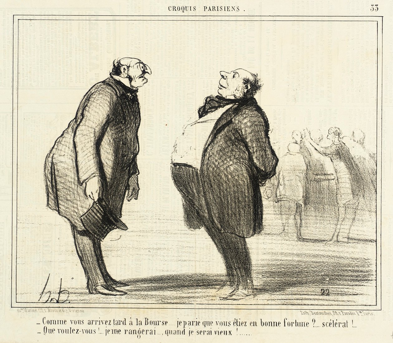 Ahogy későn érkezik a tőzsdére alkotó: Honoré Daumier