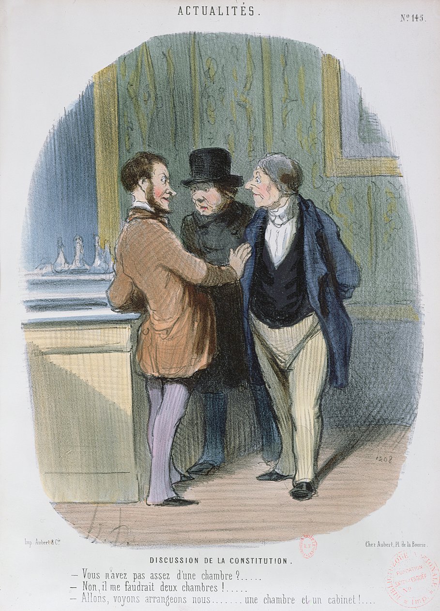 Vita az alkotmányról, 1848 alkotó: Honoré Daumier