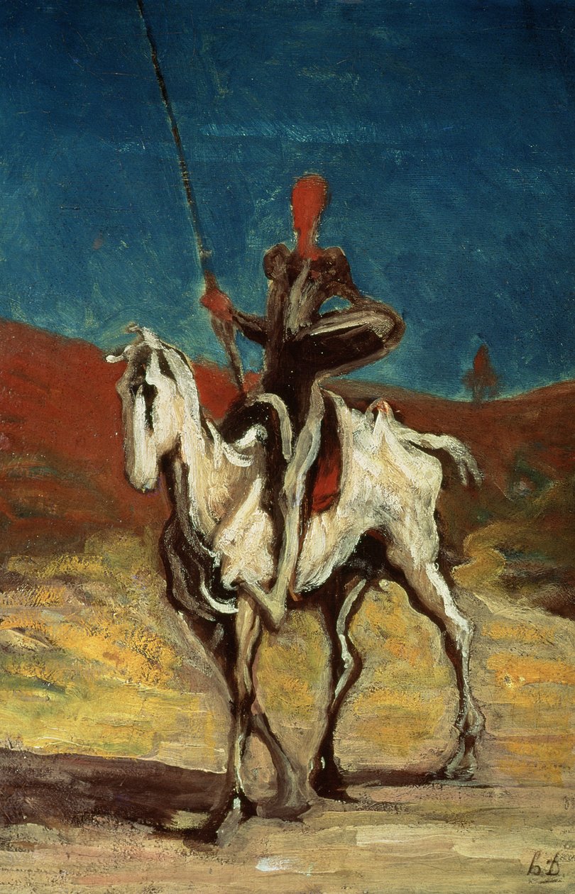 Don Quijote, 1865-1870 körül alkotó: Honoré Daumier