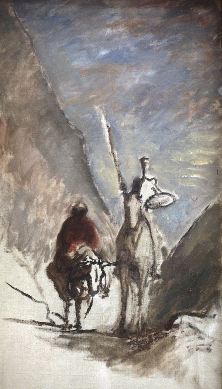 Don Quijote és a halott öszvér alkotó: Honoré Daumier