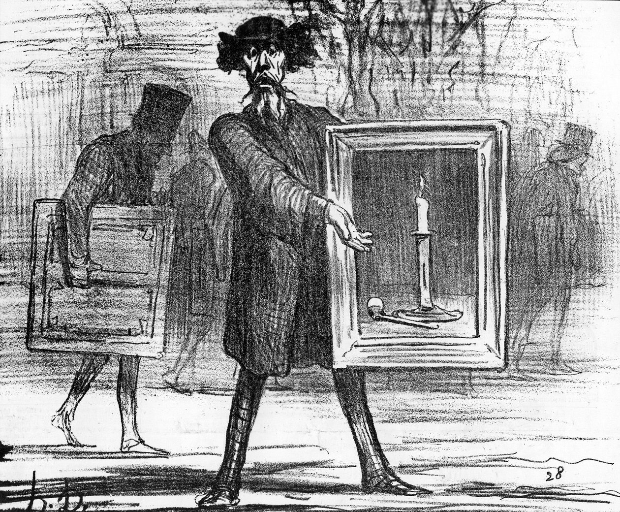„Ignoramusok.......megtagadták ezt!”, karikatúra a „Charivari” folyóiratból, 1859. április 6. alkotó: Honoré Daumier