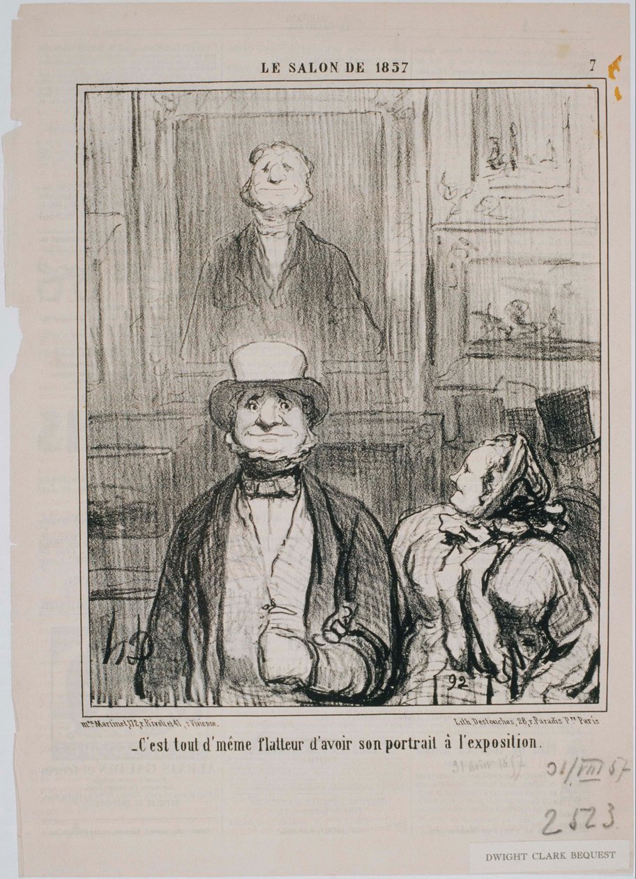 Az 1857-es szalon- Hogyan, ebben a pincében ... alkotó: Honoré Daumier