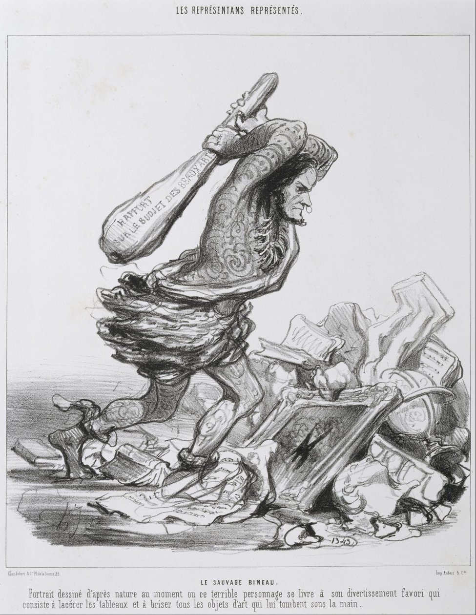 A Sauvage Bineau. alkotó: Honoré Daumier