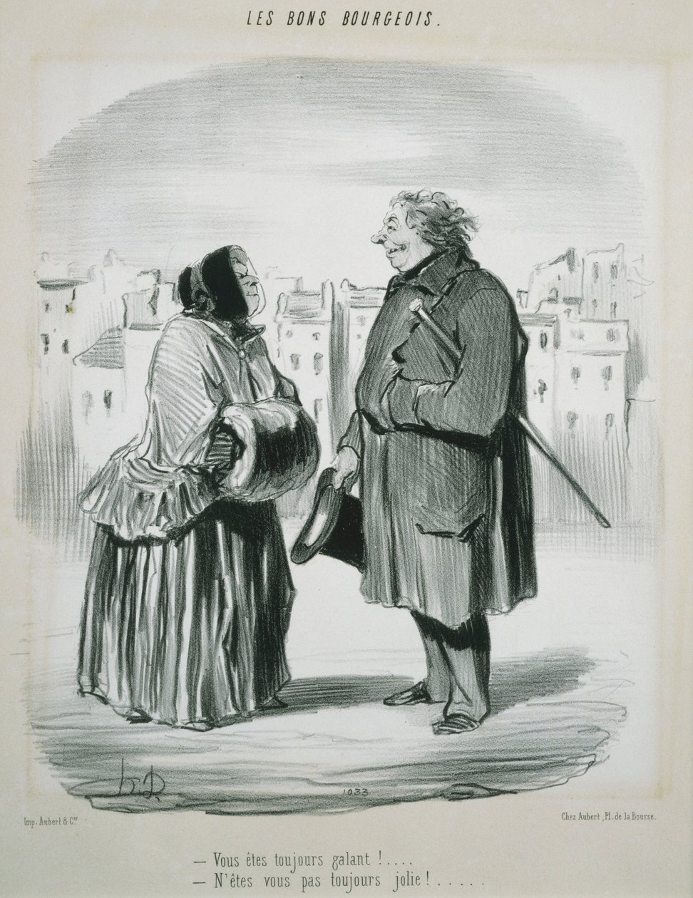 Les Bons Bourgeois- Mindig gáláns vagy! alkotó: Honoré Daumier