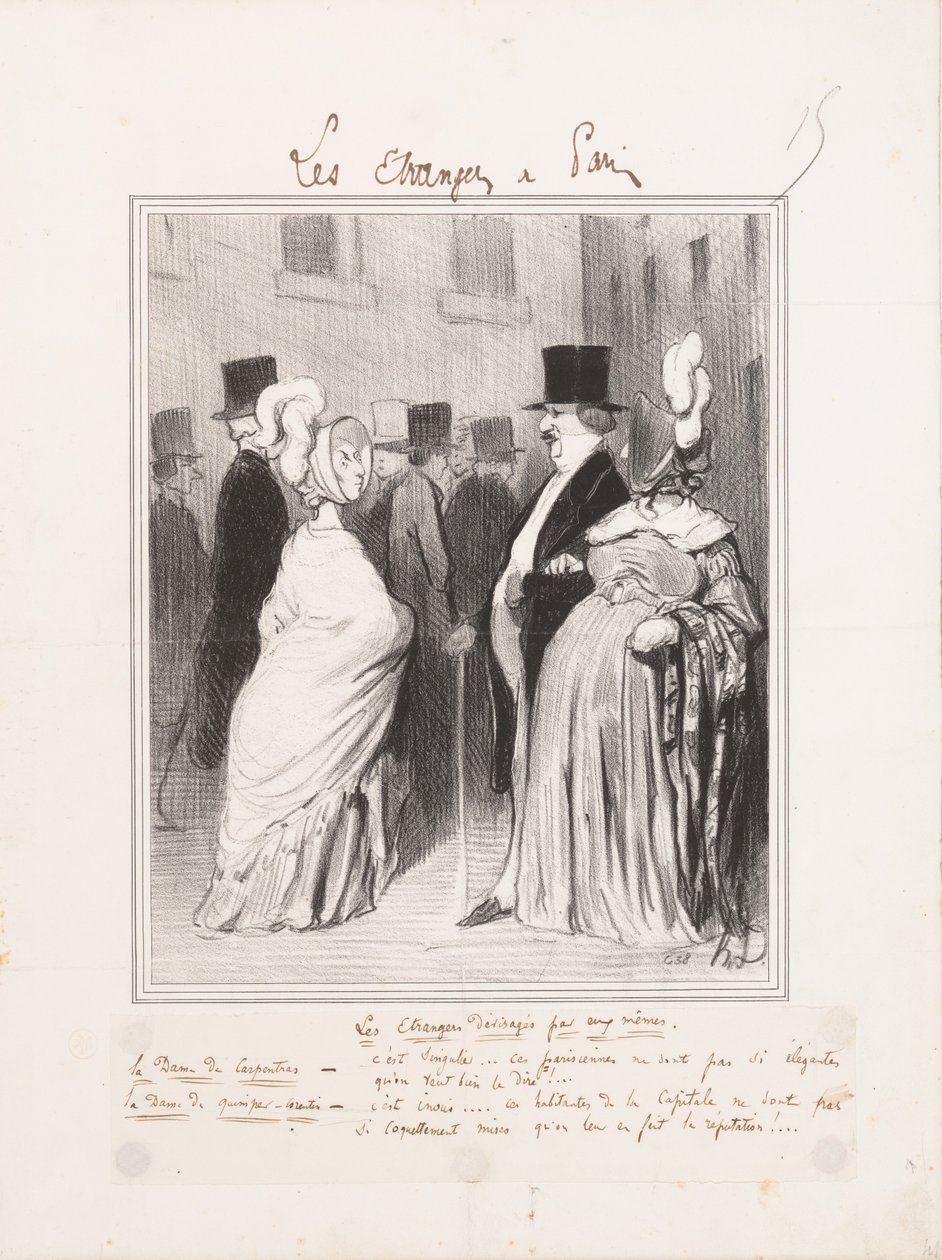 Idegenek bámulnak magukba alkotó: Honoré Daumier