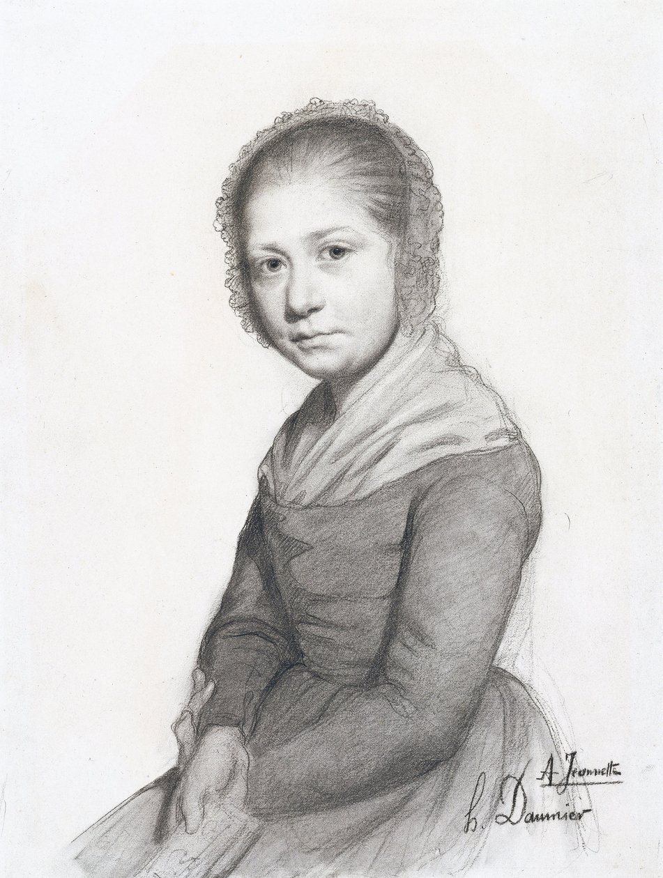 Egy lány arcképe (Jeannette), c. 1830 alkotó: Honoré Daumier