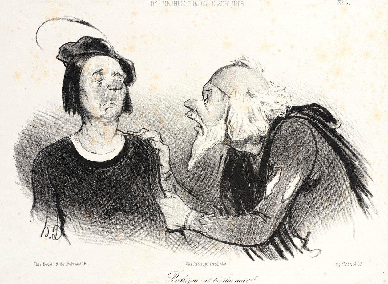 ... Rodrigue, van szíved ... alkotó: Honoré Daumier