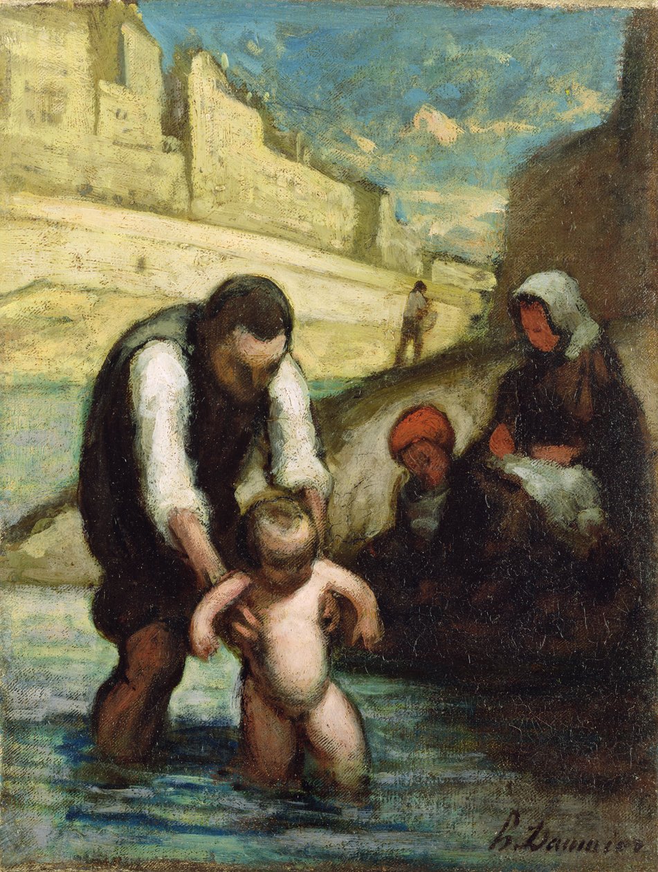 Az első úszás alkotó: Honoré Daumier