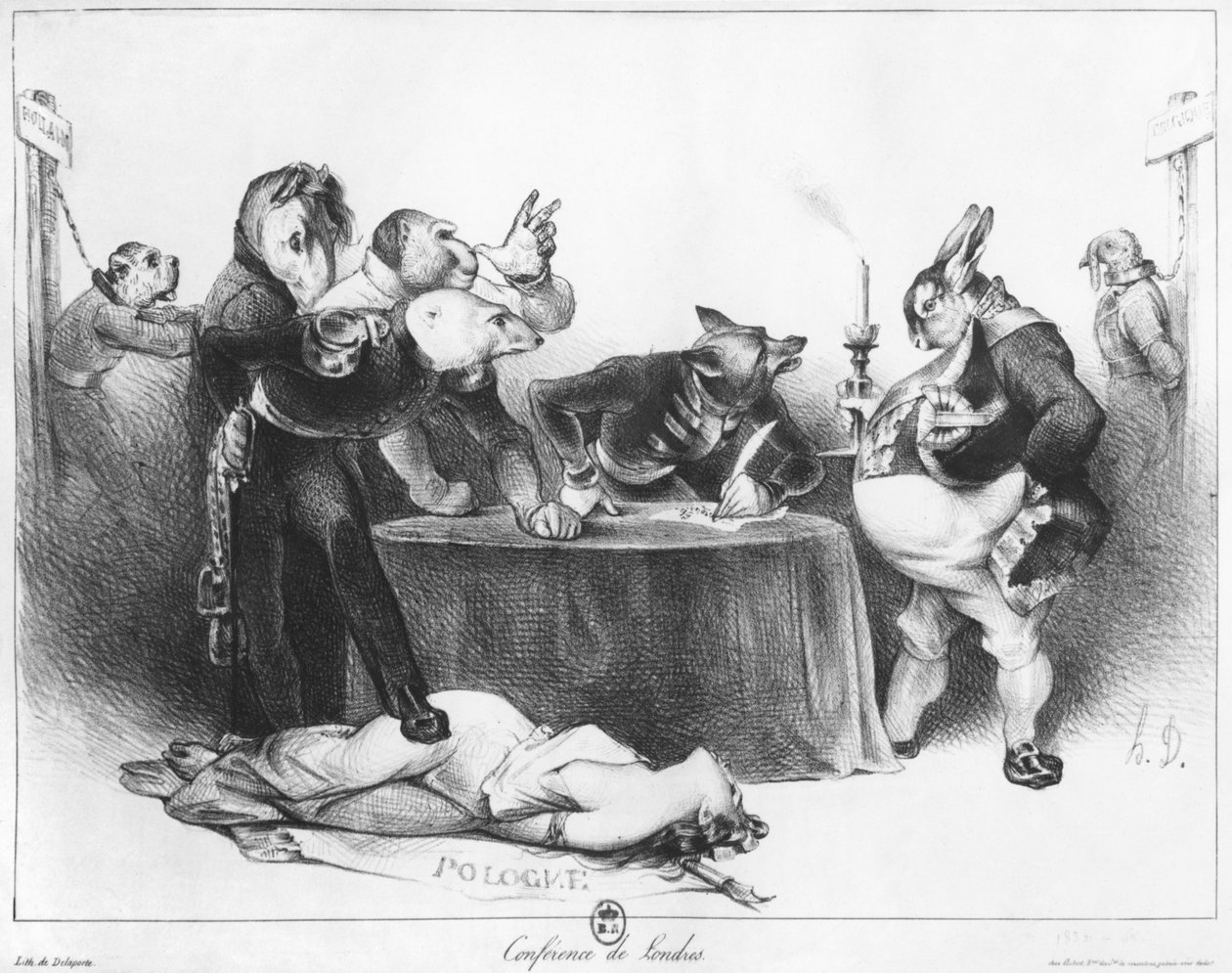 Londoni Konferencia, 1832 alkotó: Honoré Daumier