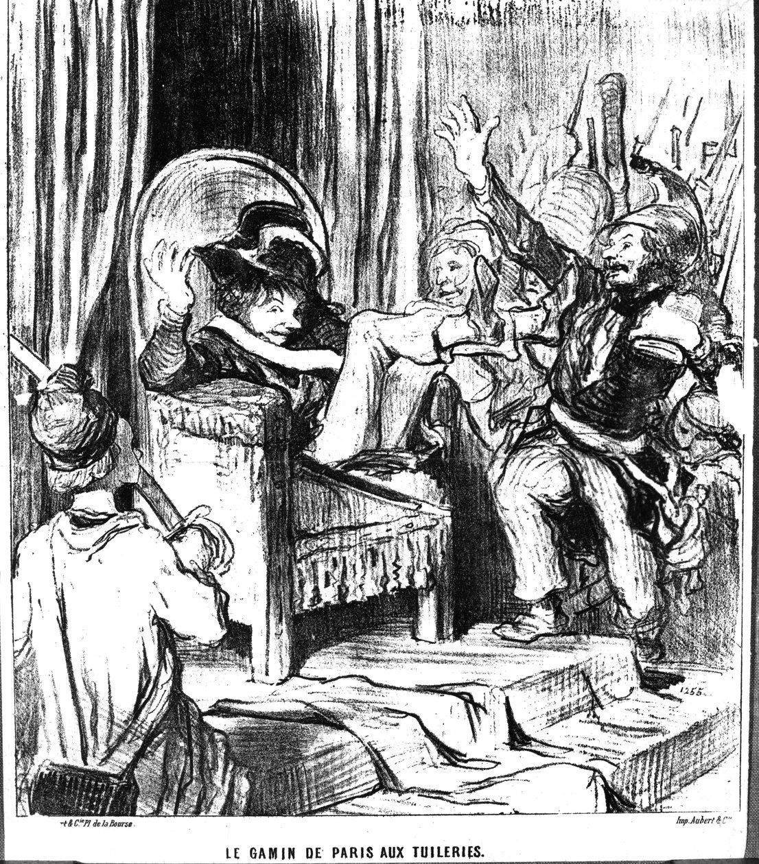 „A párizsi sün a Tuileriákban”, a „Le Charivari”-ból, 1848. március 4. alkotó: Honoré Daumier
