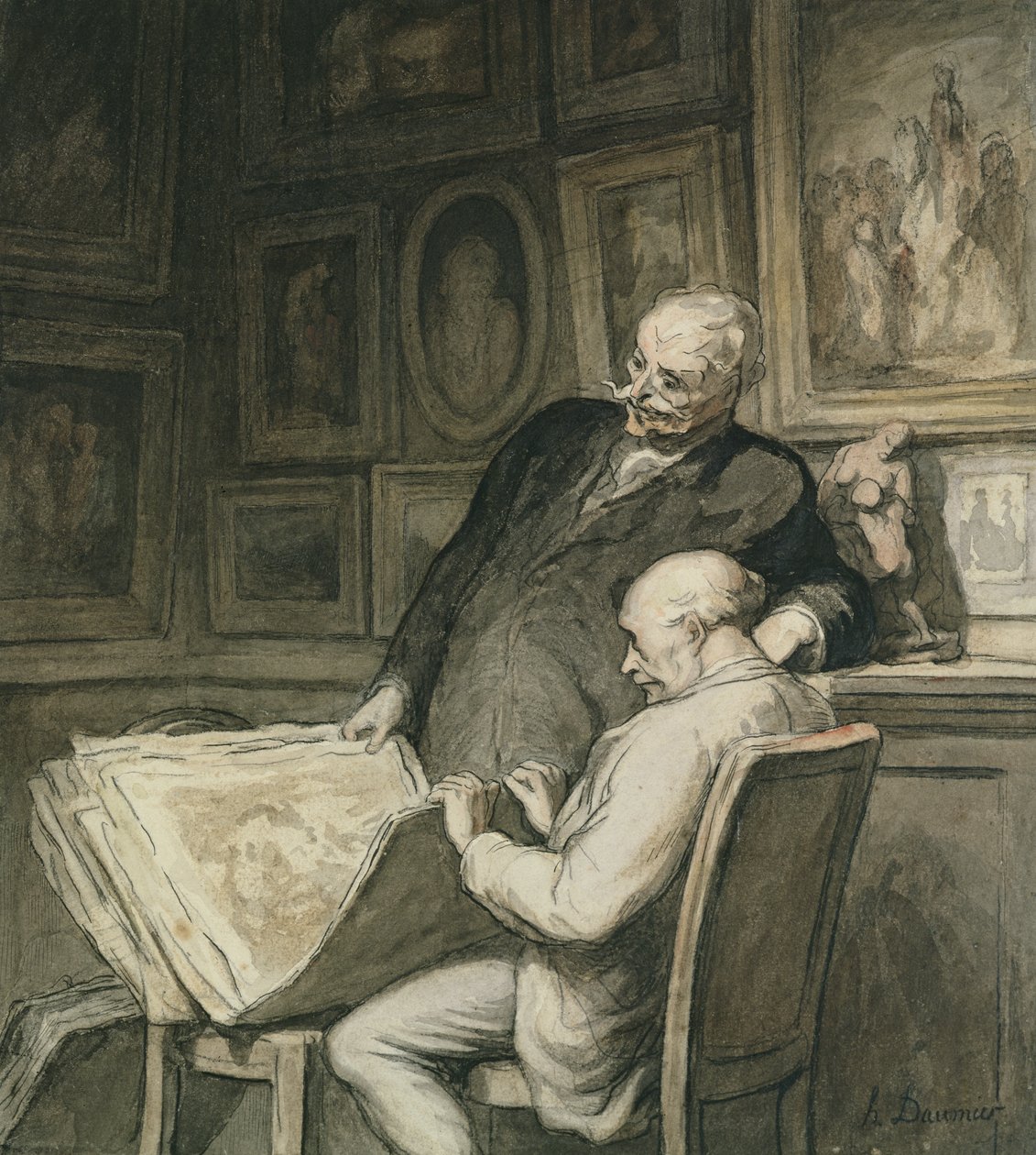 A nyomtatványgyűjtők alkotó: Honoré Daumier