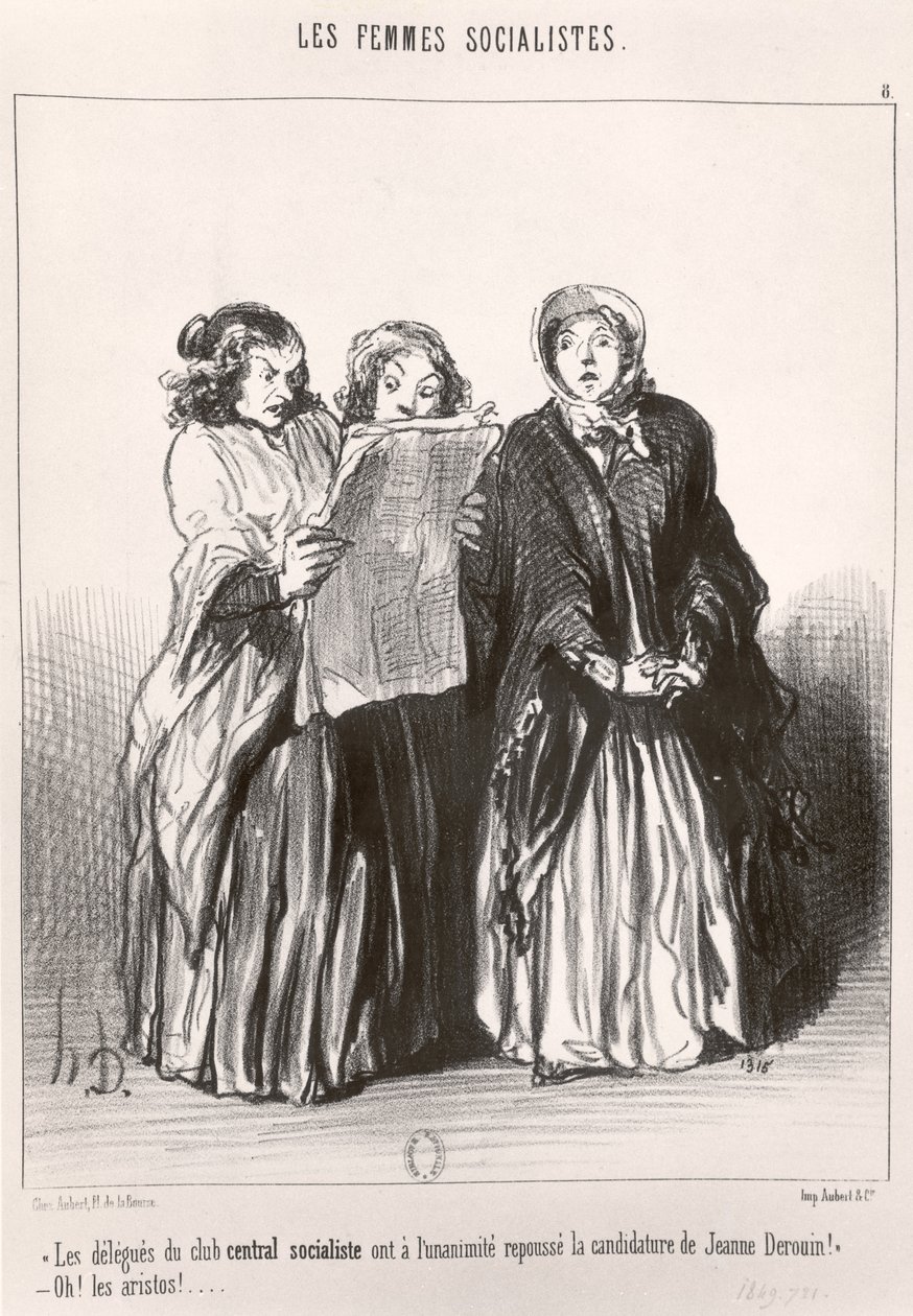 A szocialista nők, 1849 alkotó: Honoré Daumier
