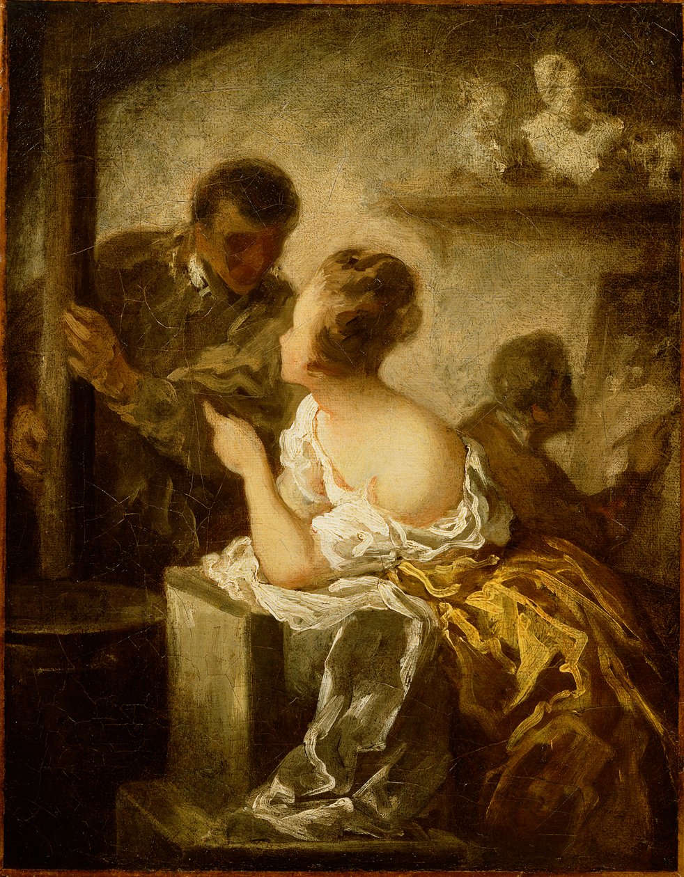 A stúdió, 1870 körül alkotó: Honoré Daumier