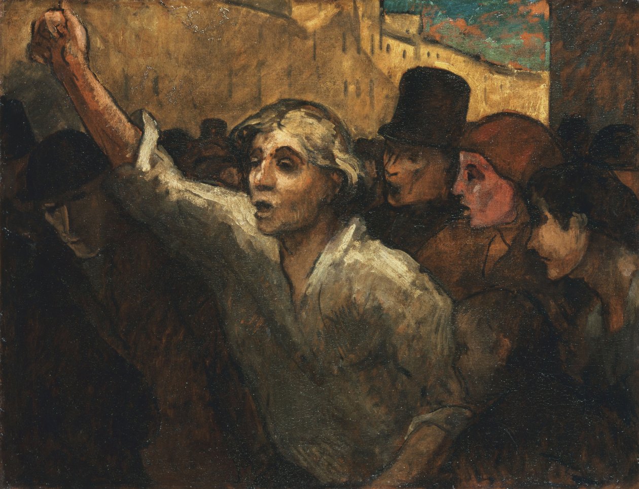 A felkelés (LEmeute) alkotó: Honoré Daumier