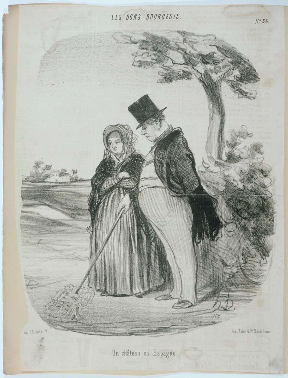 Egy kastély Spanyolországban alkotó: Honoré Daumier