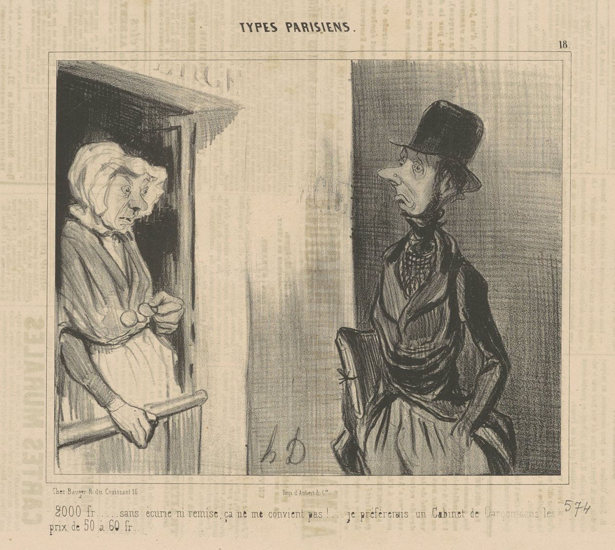 2000 fr...istálló nélkül...az nekem nem jön be! alkotó: Honoré Daumier