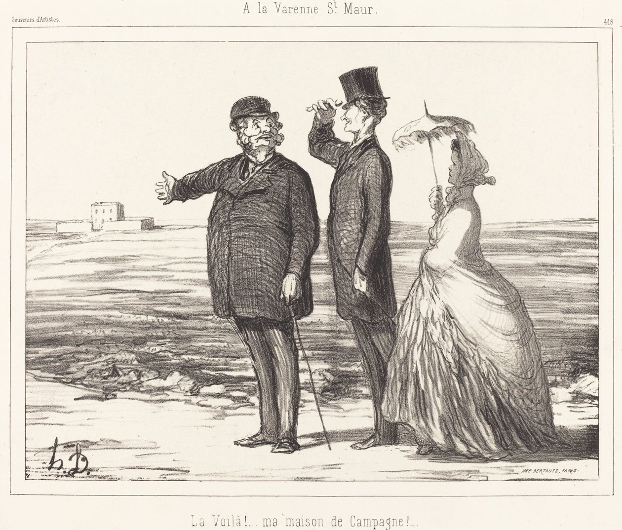 Varenne Saint-Maurban alkotó: Honoré Daumier