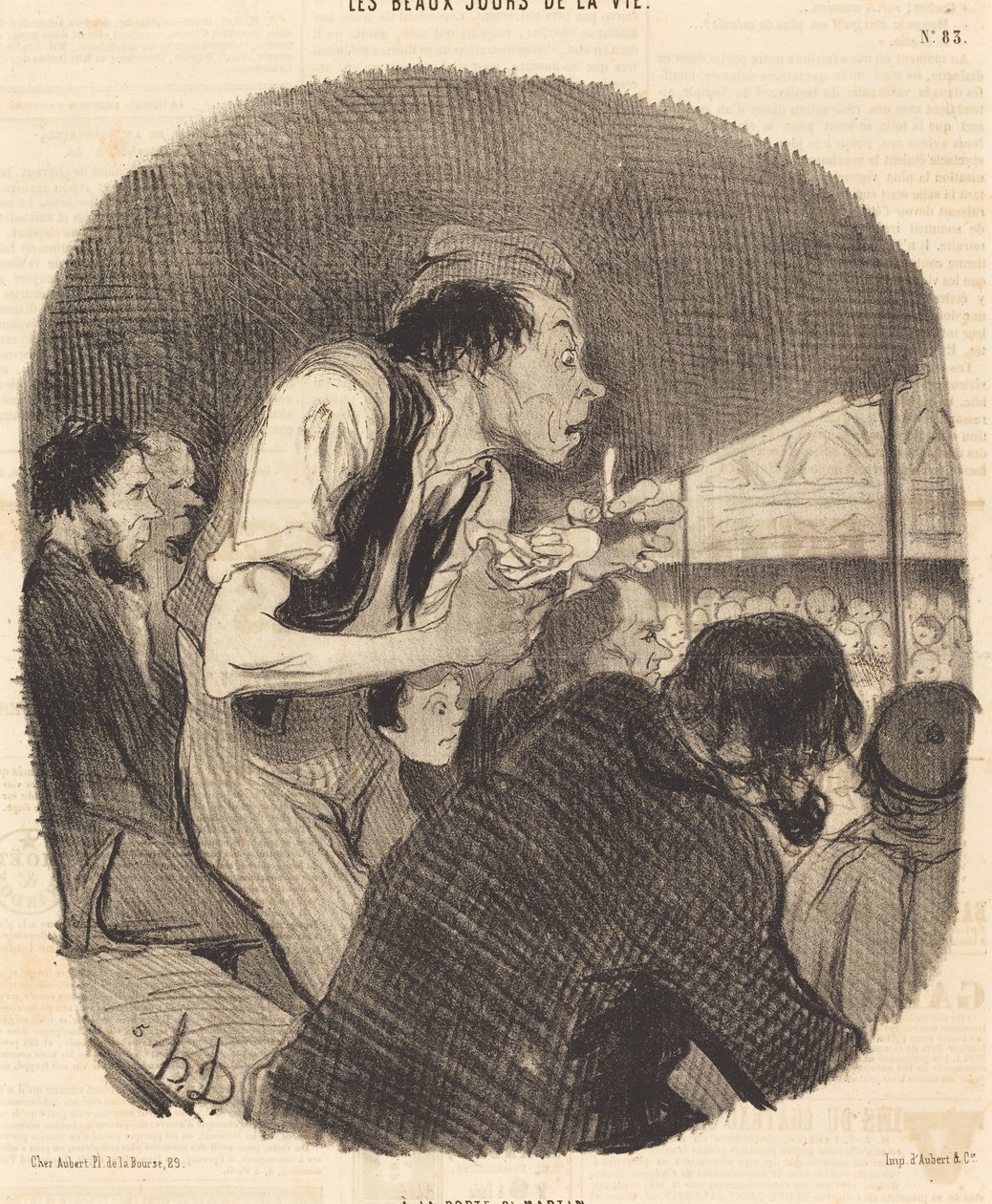 A Porte Saint-Martinban alkotó: Honoré Daumier