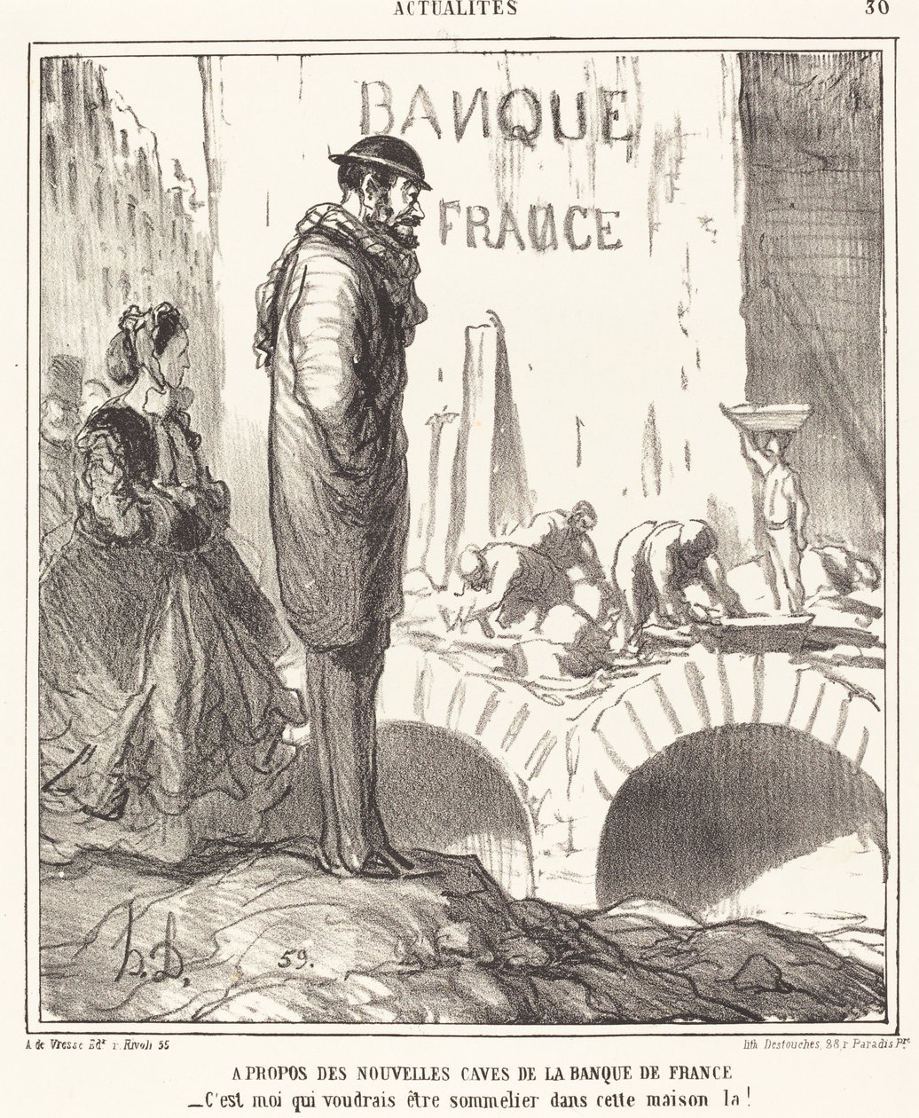 A Banque de France pincéiről alkotó: Honoré Daumier
