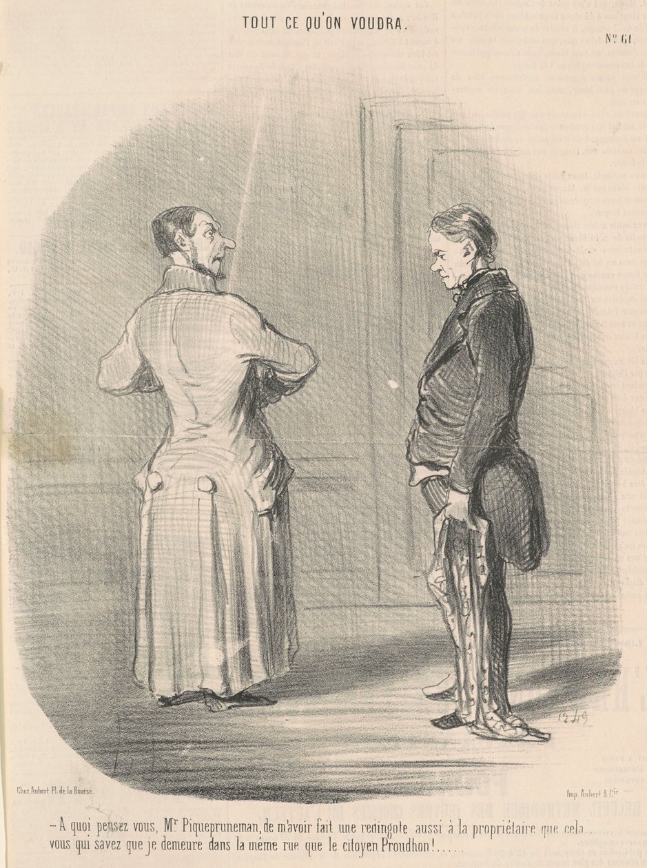 Mit gondol, Mr. Piquepruneman, hogy én... alkotó: Honoré Daumier