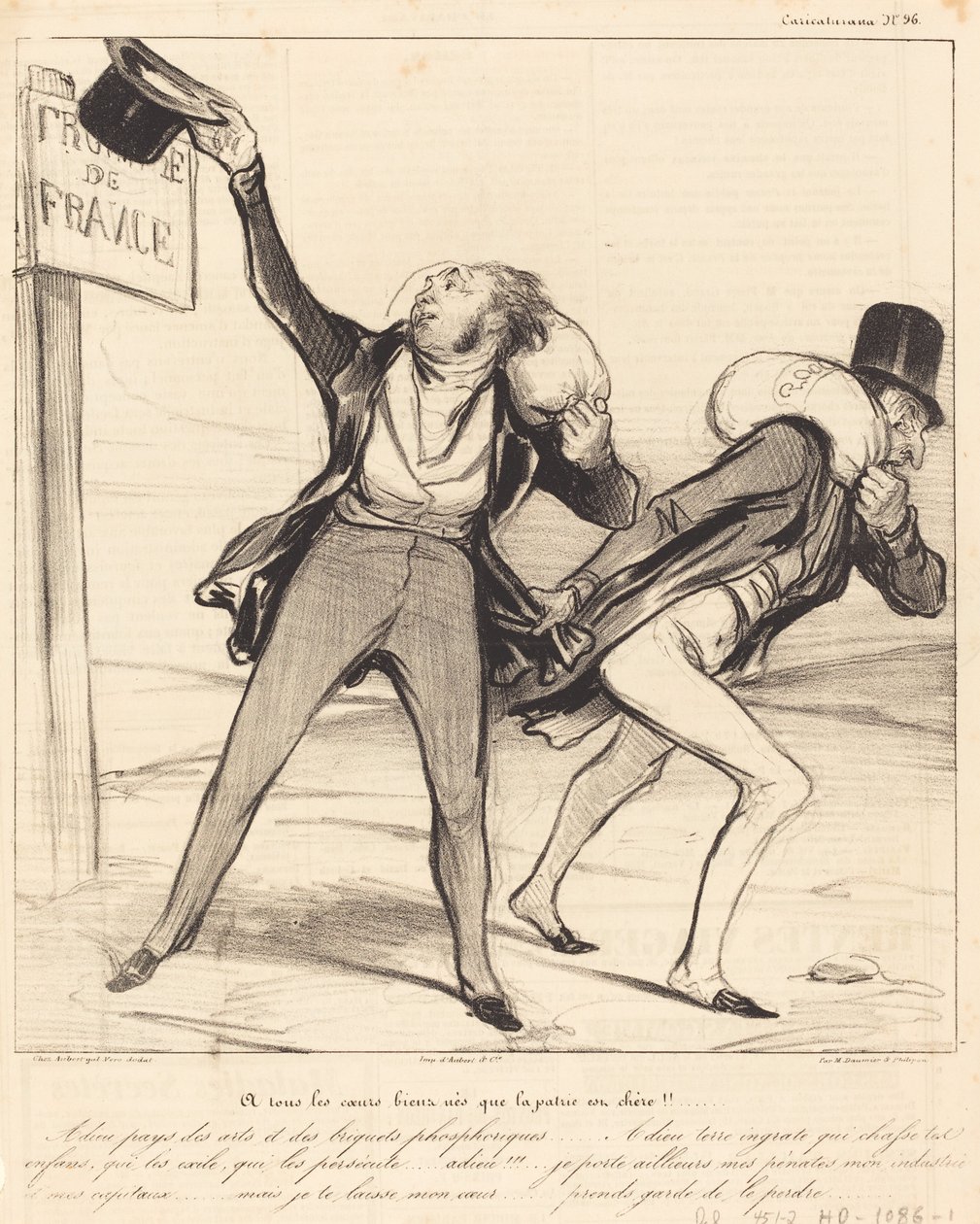 Minden jószülött szívnek drága a haza!!! alkotó: Honoré Daumier