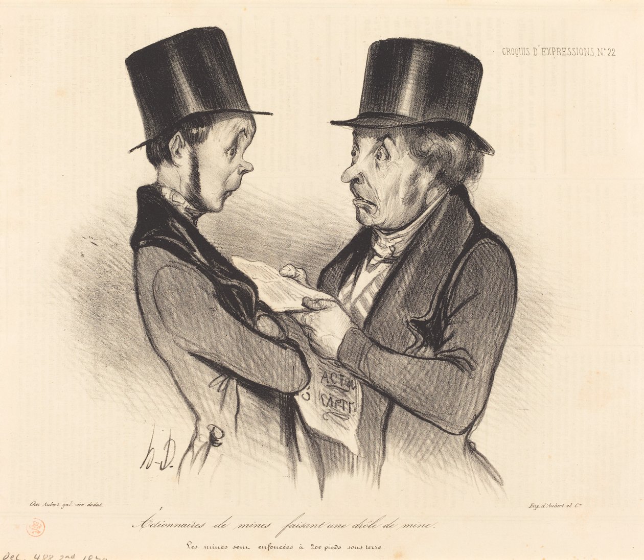 A bánya részvényesei... alkotó: Honoré Daumier