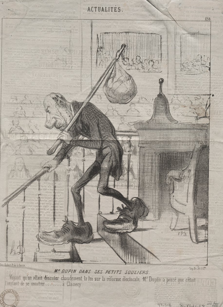 Aktualitások (128. sz.): Dupin úr a kis cipőjében alkotó: Honoré Daumier