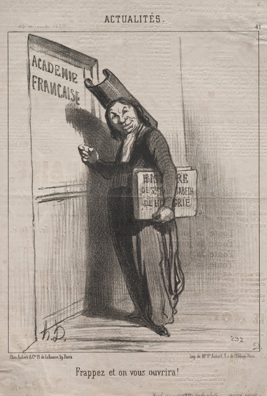 Aktualitások (41. sz.): Kopogj, és megnyílik neked! alkotó: Honoré Daumier