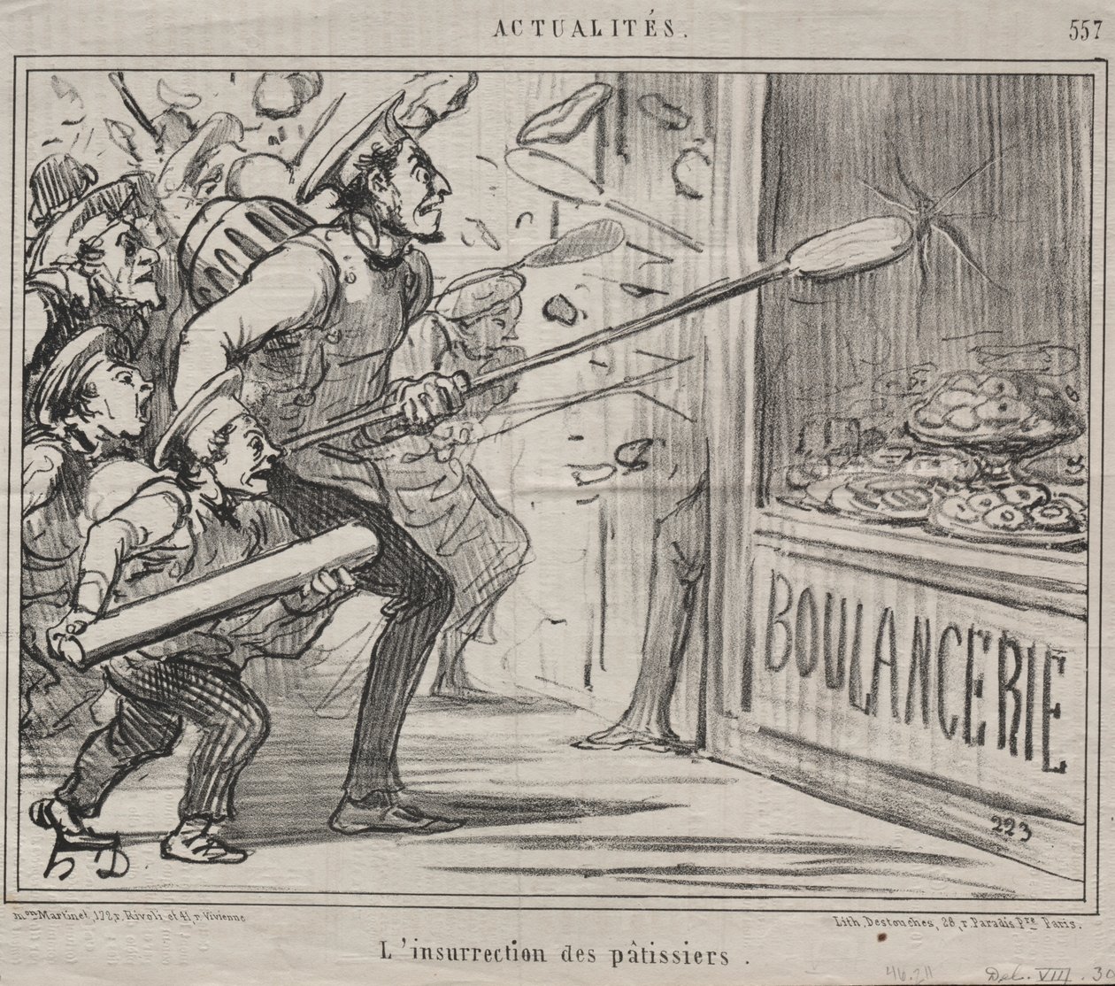 Aktualitások (557. sz.): A cukrászok felkelése alkotó: Honoré Daumier