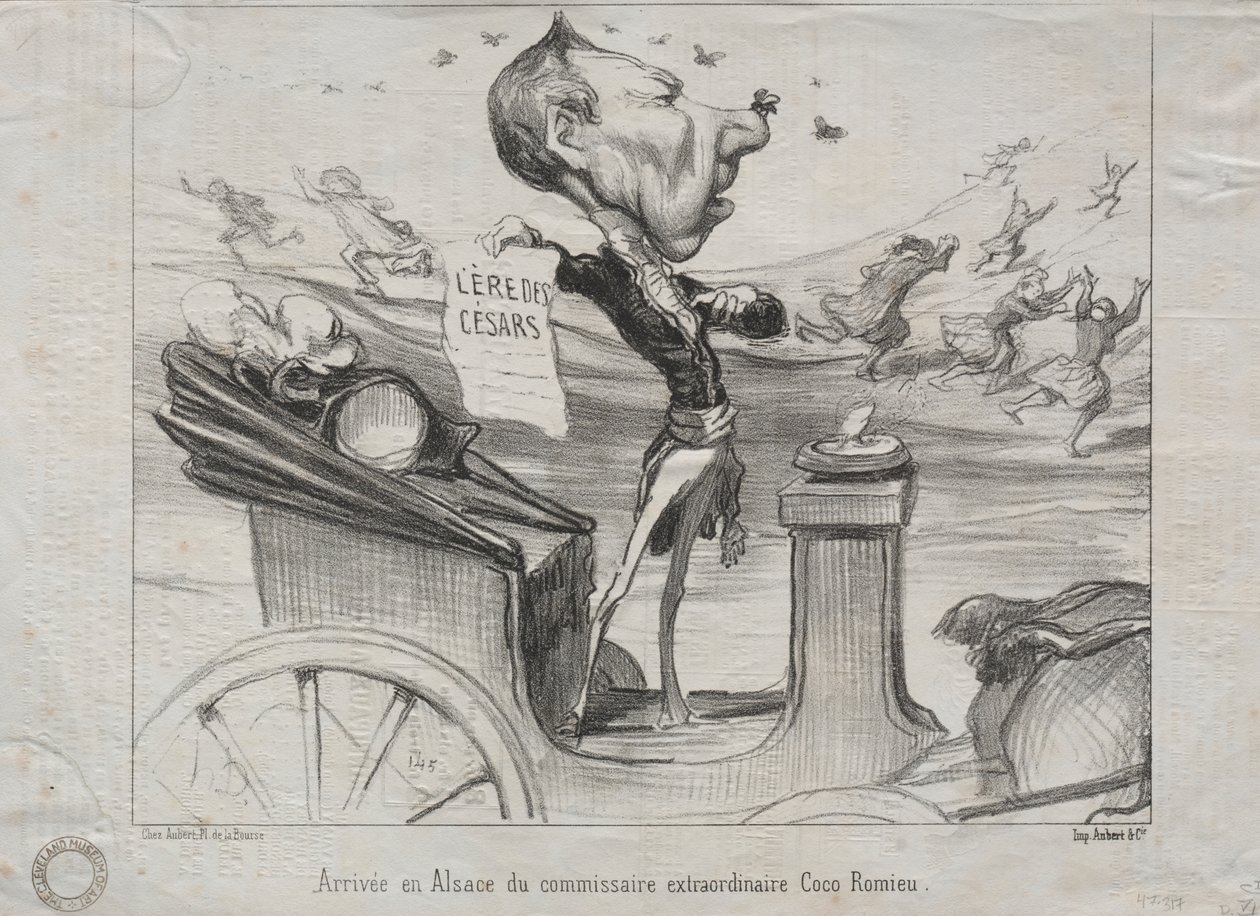 Aktualitások (81.): Coco Romieu rendkívüli biztos érkezése Elzászba alkotó: Honoré Daumier