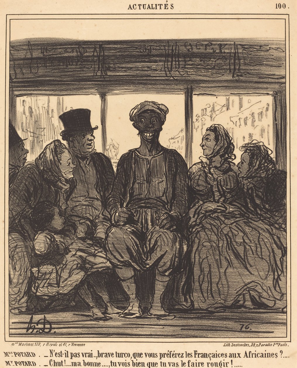 Hírek: Mrs. Potard - Nem igaz, bátor Turco... alkotó: Honoré Daumier