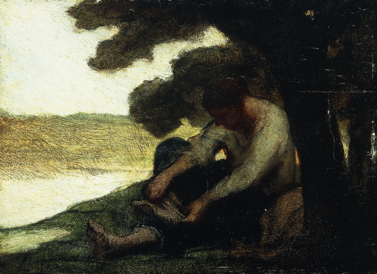 Úszás után; Apres le Bain, 1846 körül alkotó: Honoré Daumier