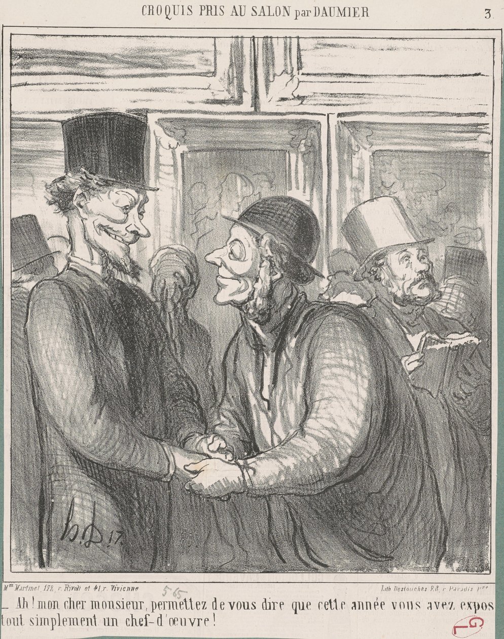 Ah! Kedves uram, engedje meg... alkotó: Honoré Daumier