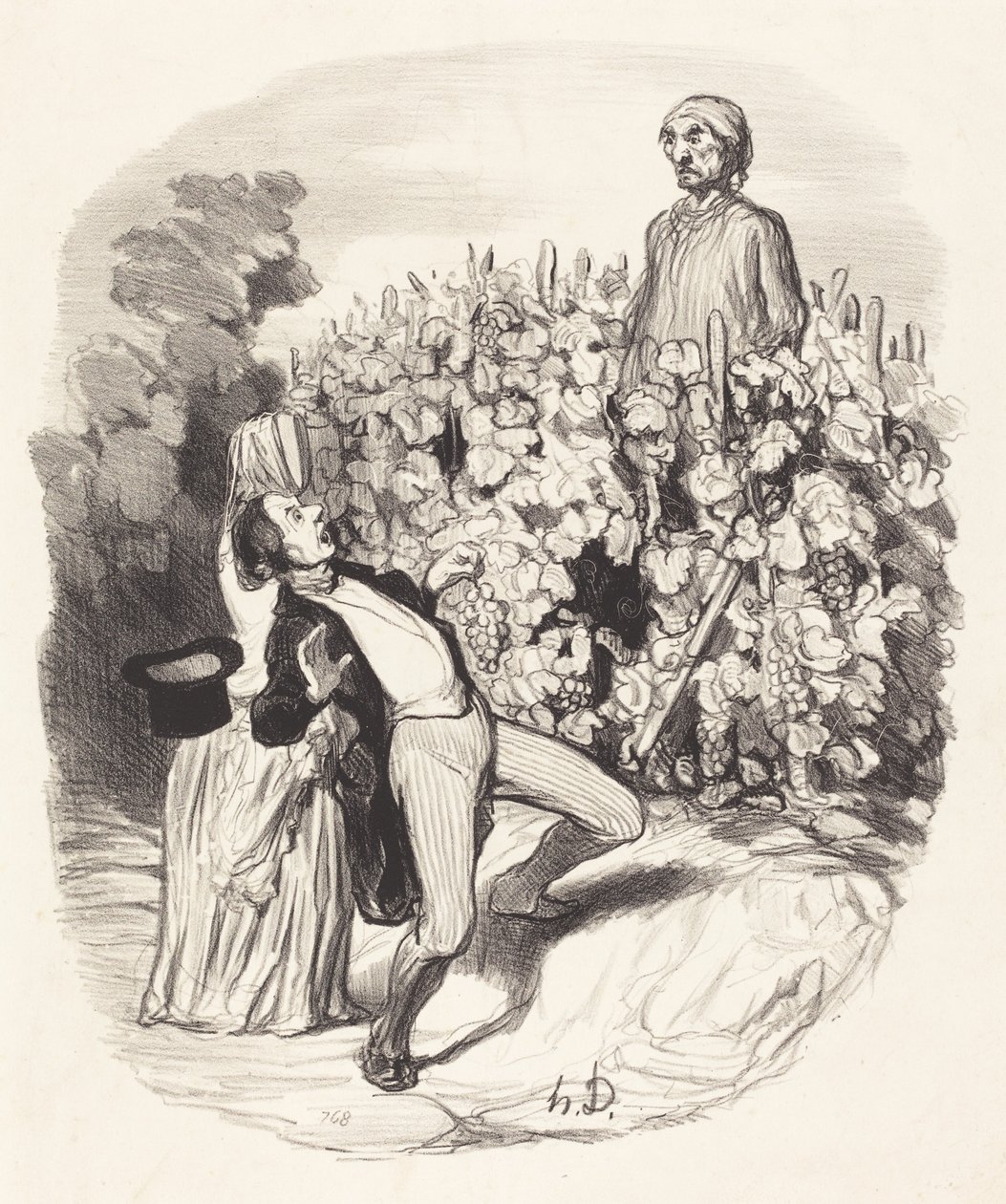 Ah! Saperlotte, azt hiszem, el vagyunk csípve! alkotó: Honoré Daumier