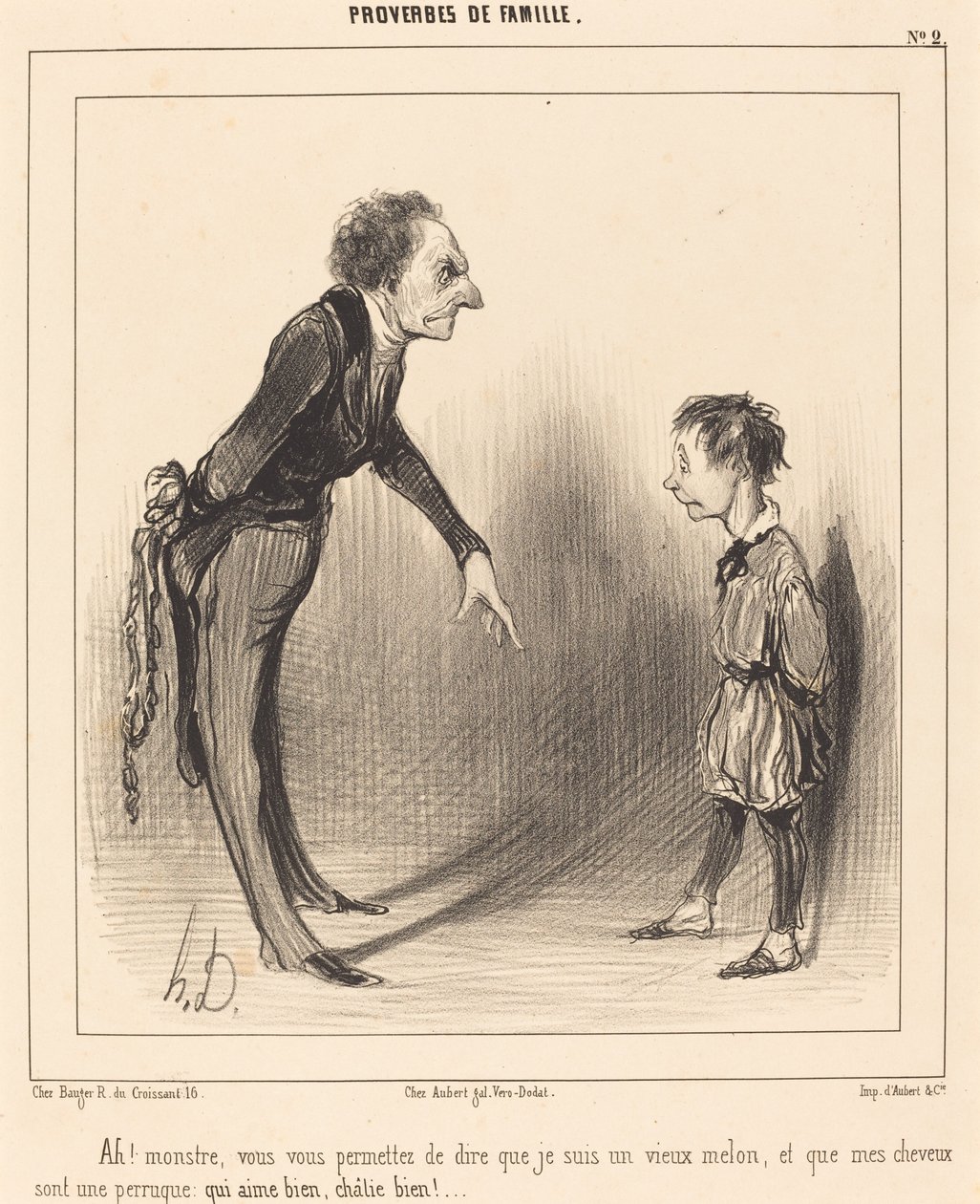 Ah! szörnyeteg, megengeded magadnak... alkotó: Honoré Daumier