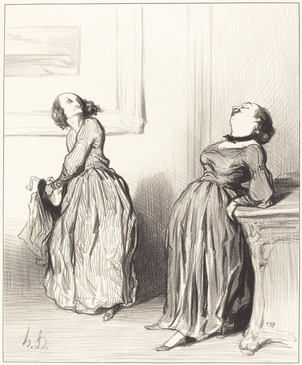 Ó, azt látod, hogy az utolsó regényem nem egészen... alkotó: Honoré Daumier