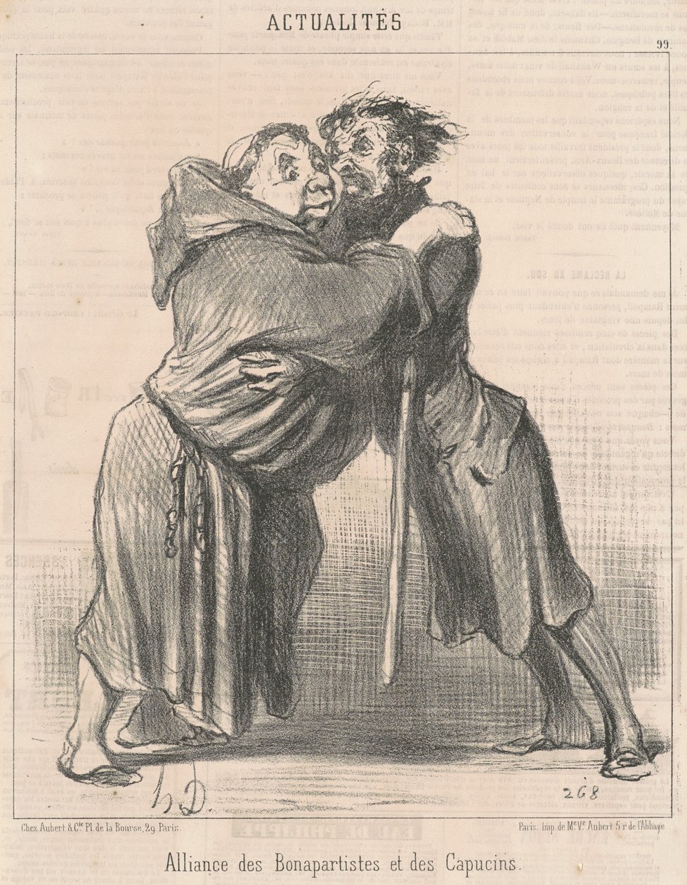 Bonapartisták és kapucinusok szövetsége alkotó: Honoré Daumier