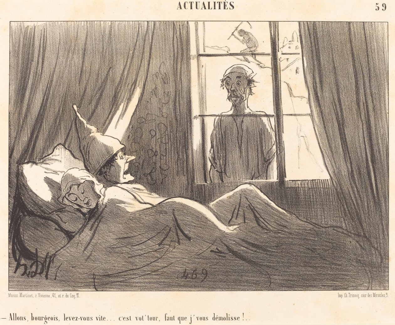 Gyerünk burzsoá, kelj fel gyorsan... alkotó: Honoré Daumier