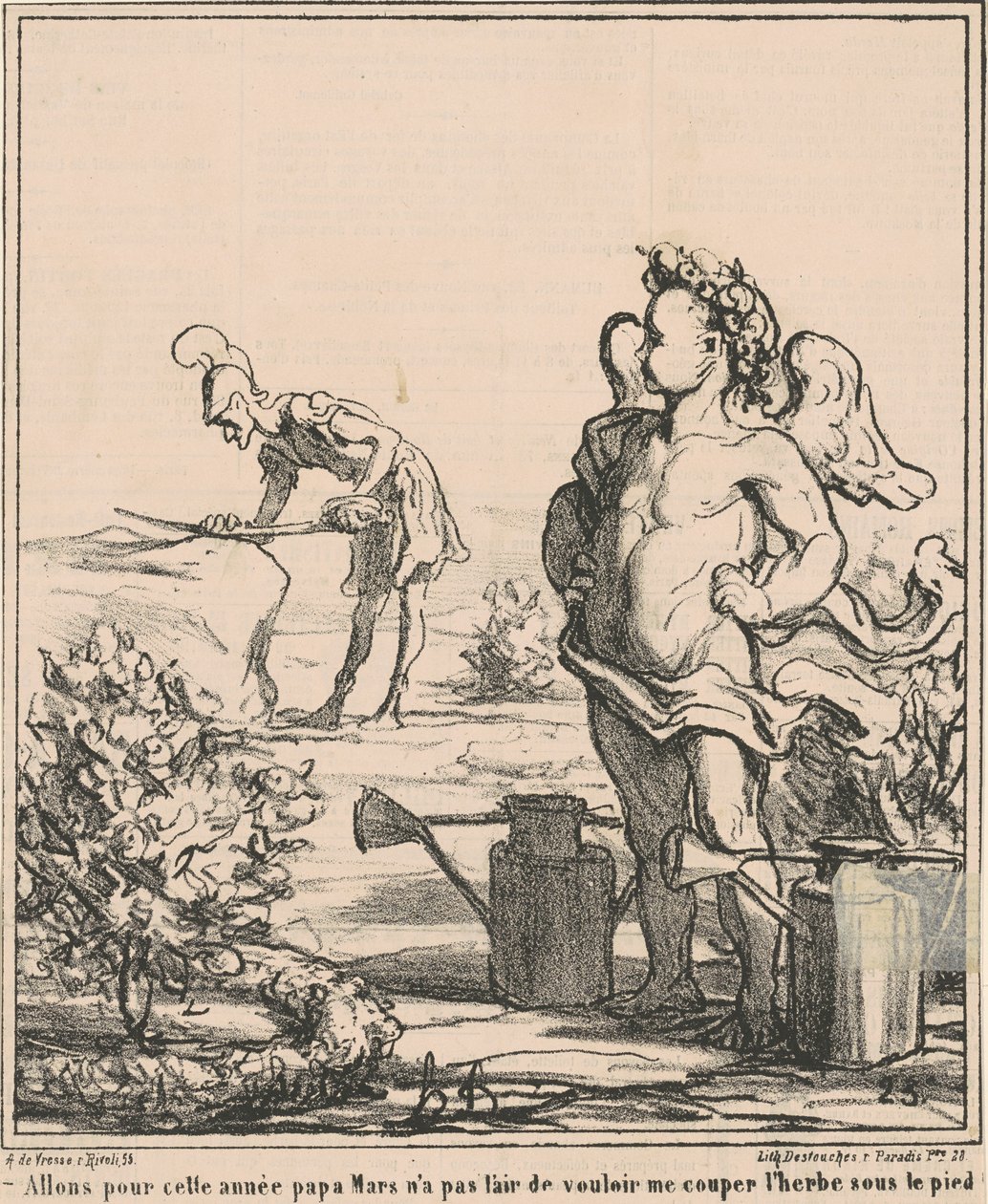Gyerünk, apa March... alkotó: Honoré Daumier